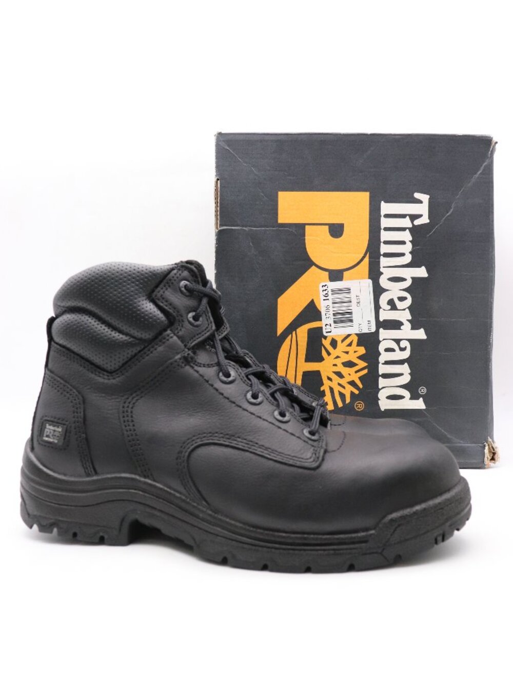 Timberland PRO Titan 6" Alloy Safety Toe Waterproof Men's Sz 8.5 Black Work Boot